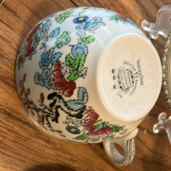 Vintage “Indian tree Woods of Burslem , England  set of 2 lovely cup n saucers - Picture 4 of 9